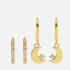 Earrings*Estella Bartlett Twinkle Set Of Two Gold-Plated And Crystal Earrings