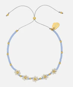 Bracelets & Bangles*Estella Bartlett Women's Beaded Wildflower Daisy Chain Friendship Bracelet - Gold