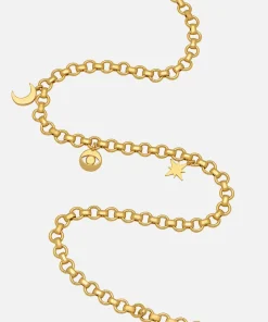 Necklaces*Estella Bartlett Women's Chunky Chain Motif Necklace - Gold Plate/Gold Plated
