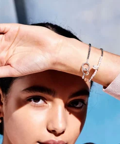 Bracelets & Bangles*Estella Bartlett Women's Interlinked Cz Liberty Bracelet - Silver Plated