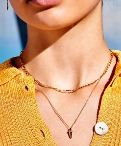 Necklaces*Estella Bartlett Women's Oval & Trace Chain Large - Gold Plate/Gold Plated