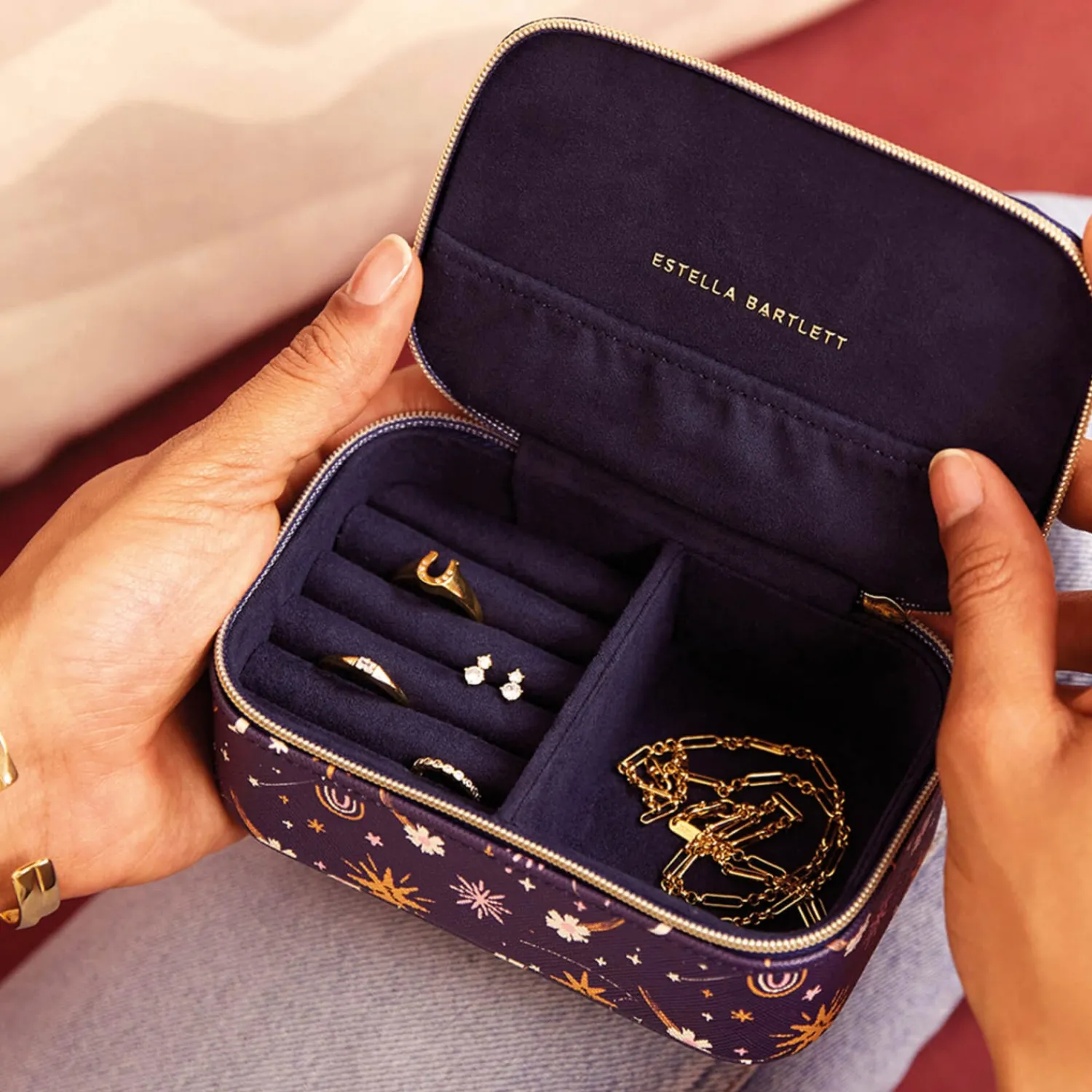 Jewellery Stands & Boxes*Estella Bartlett X Charly Clements Mini Printed Faux Leather Jewellery Box