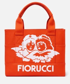 Tote Bags*Fiorucci Milan Angels Printed Canvas Tote Bag