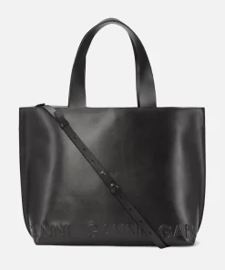 Tote Bags*Ganni Banner East West Leather Tote Bag