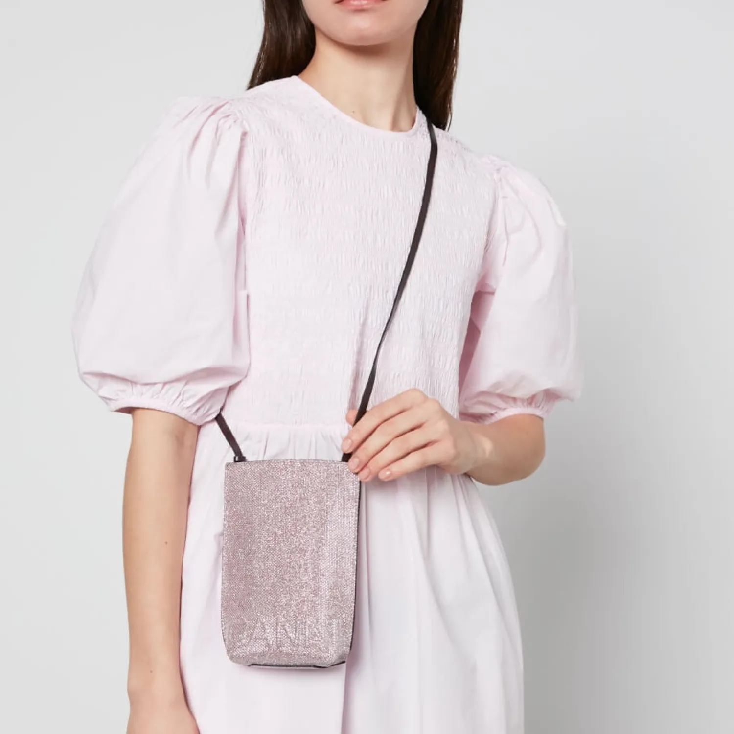 Crossbody Bags*Ganni Banner Glitter Textile Crossbody Bag