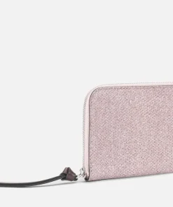 Purses And Cardholders*Ganni Banner Logo Lurex Cardholder