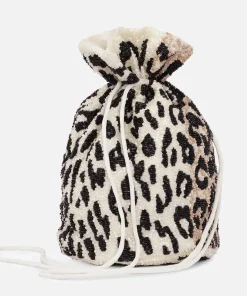 Purses And Cardholders*Ganni Beaded Satin Bucket Bag Banana/Black