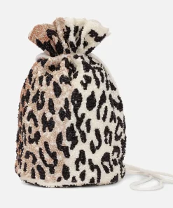 Purses And Cardholders*Ganni Beaded Satin Bucket Bag Banana/Black