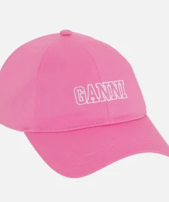 Hats Scarves & Gloves*Ganni Cotton-Twill Baseball Cap