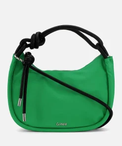 Shoulder Bags*Ganni Knot Baguette Faux Leather Mini Bag