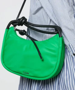 Shoulder Bags*Ganni Knot Baguette Faux Leather Mini Bag