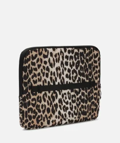 Tech Accessories*Ganni Leopard-Print Shell Laptop Sleeve 13Inch