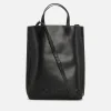 Tote Bags*Ganni Medium Banner Logo Leather Tote Bag