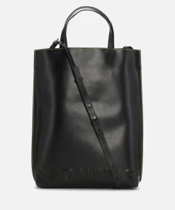 Tote Bags*Ganni Medium Banner Logo Leather Tote Bag