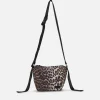 Crossbody Bags*Ganni Small Hobo Leopard-Print Shell Cross-Body Bag