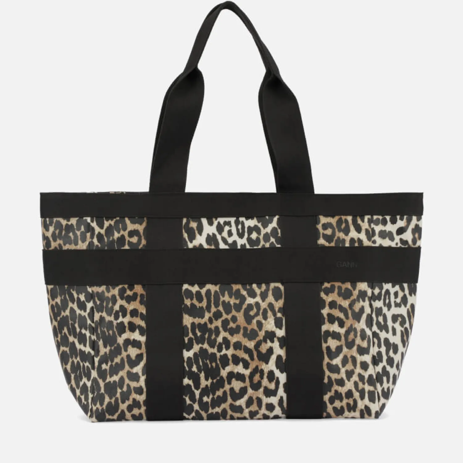 Tote Bags*Ganni Women's Canvas Tote Bag - Leopard