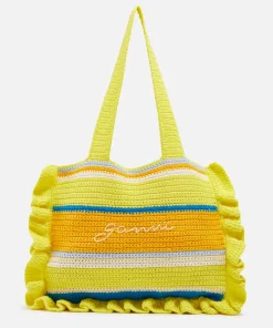 Tote Bags*Ganni X Coggles Crocheted Cotton Tote Bag