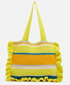 Tote Bags*Ganni X Coggles Crocheted Cotton Tote Bag