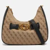 Shoulder Bags*Guess Aviana Logo-Jacquard And Faux Leather Bag