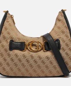 Shoulder Bags*Guess Aviana Logo-Jacquard And Faux Leather Bag