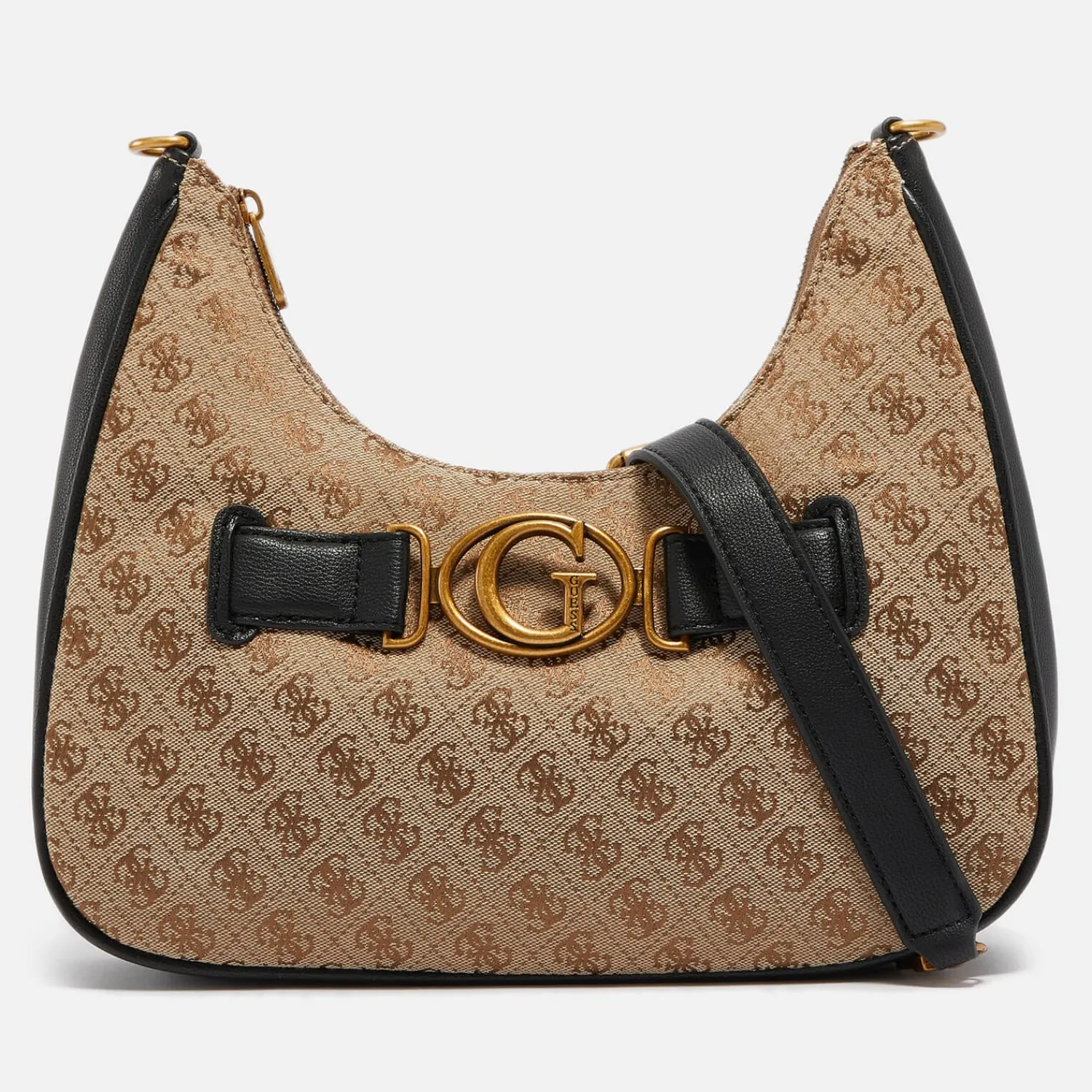 Shoulder Bags*Guess Aviana Logo-Jacquard And Faux Leather Bag