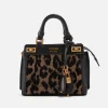 Satchels*Guess Katey Faux Leather And Flocked Jacquard Satchel