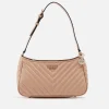 Shoulder Bags*Guess Keillah Quilted Faux Leather Shoulder Bag
