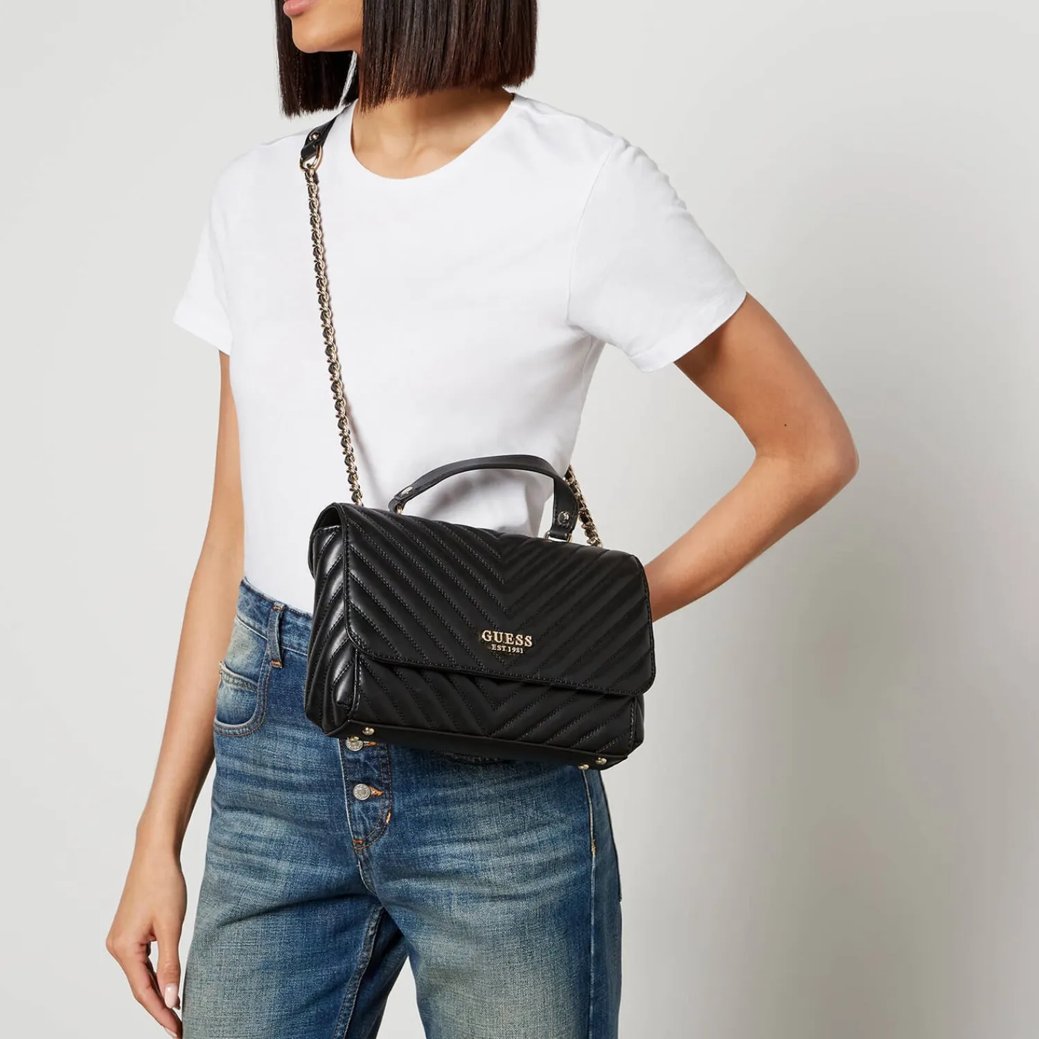 Crossbody Bags*Guess Keillah Quilted Faux Leather Bag