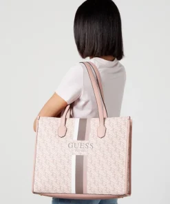 Tote Bags*Guess Silvana Faux Leather Girlfriend Tote Bag