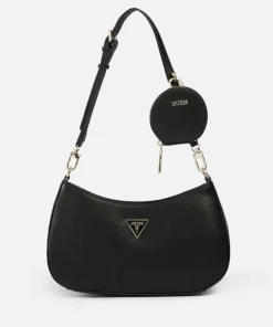 Shoulder Bags*Guess Women's Alexie Top Zip Shoulder Bag - Black