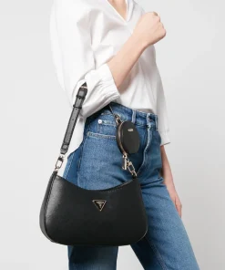 Shoulder Bags*Guess Women's Alexie Top Zip Shoulder Bag - Black