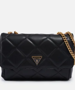 Crossbody Bags*Guess Women's Cessily Convertible Cross Body Bag - Black