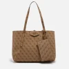 Tote Bags*Guess Women's Eco Brenton Monogram Faux Leather Tote Bag