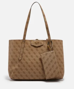 Tote Bags*Guess Women's Eco Brenton Monogram Faux Leather Tote Bag