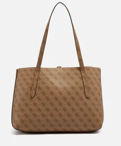 Tote Bags*Guess Women's Eco Brenton Monogram Faux Leather Tote Bag
