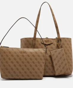 Tote Bags*Guess Women's Eco Brenton Monogram Faux Leather Tote Bag