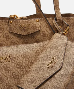 Tote Bags*Guess Women's Eco Brenton Monogram Faux Leather Tote Bag