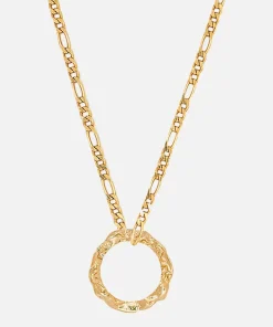 Necklaces*Hermina Athens Women's Full Moon Grecian Necklace - Gold