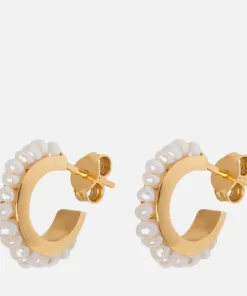 Jewellery Sets*Hermina Athens Women's Luna Pearls Earrings - Gold