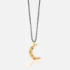 Necklaces*Hermina Athens Women's Melies Moon Stardust Necklace - Black/Gold