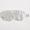 Home Accessories*in home 100% Silk Eyemask - Silver Light Grey