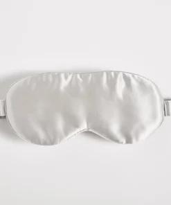 Home Accessories*in home 100% Silk Eyemask - Silver Light Grey