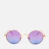 Sunglasses*Jeepers Peepers Round Gradient Sunglasses - Purple/Blue