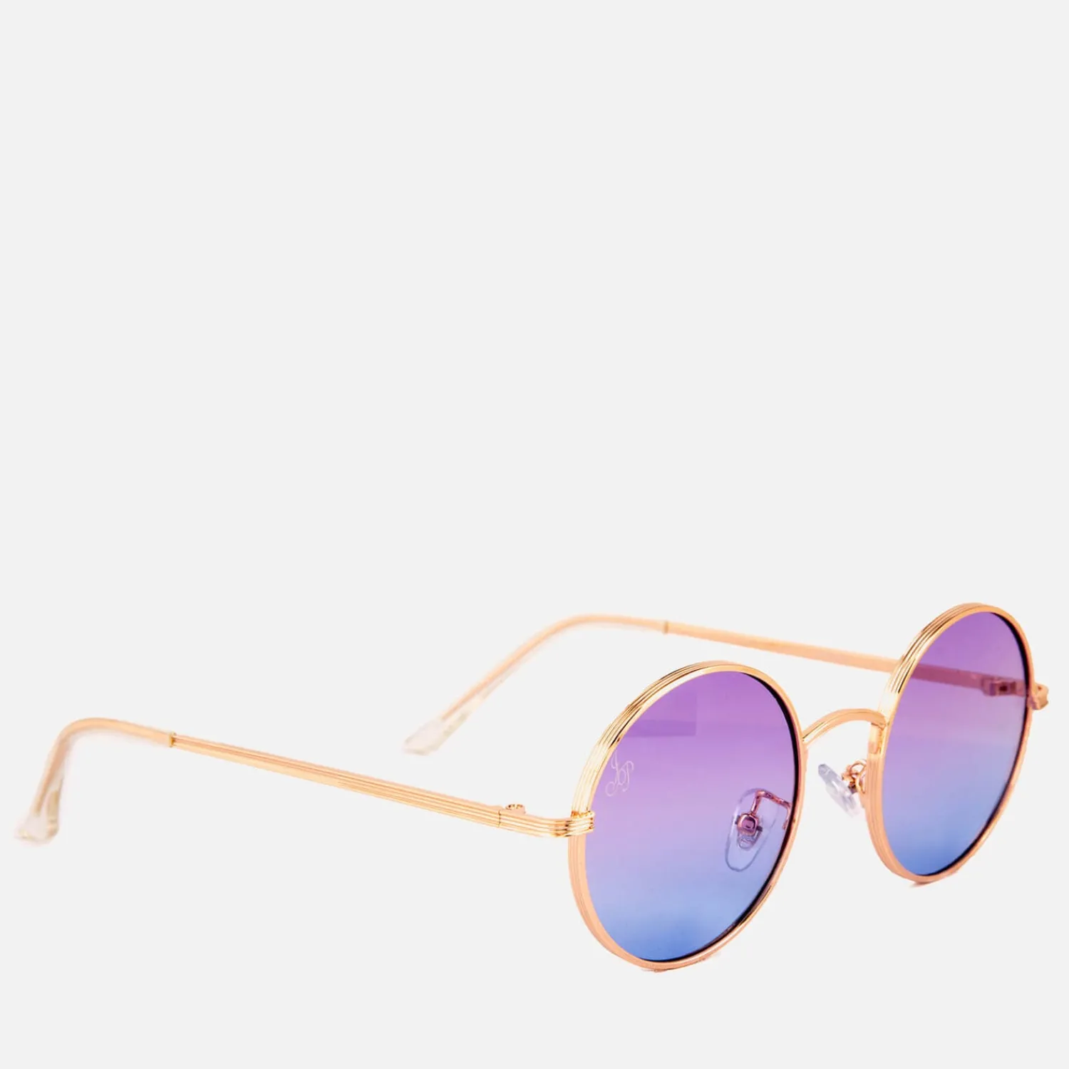 Sunglasses*Jeepers Peepers Round Gradient Sunglasses - Purple/Blue