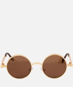 Sunglasses*Jeepers Peepers Round-Frame Metal Sunglasses