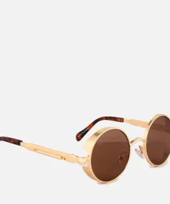 Sunglasses*Jeepers Peepers Round-Frame Metal Sunglasses