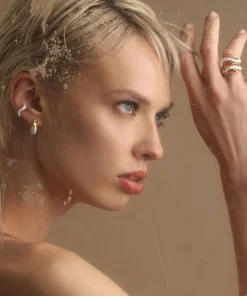 Earrings*Joanna Laura Constantine Enamel And Gold-Tone Hoop Earrings