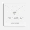 Necklaces*Joma Jewellery Women's A Little Happy Birthday Necklace - Silver