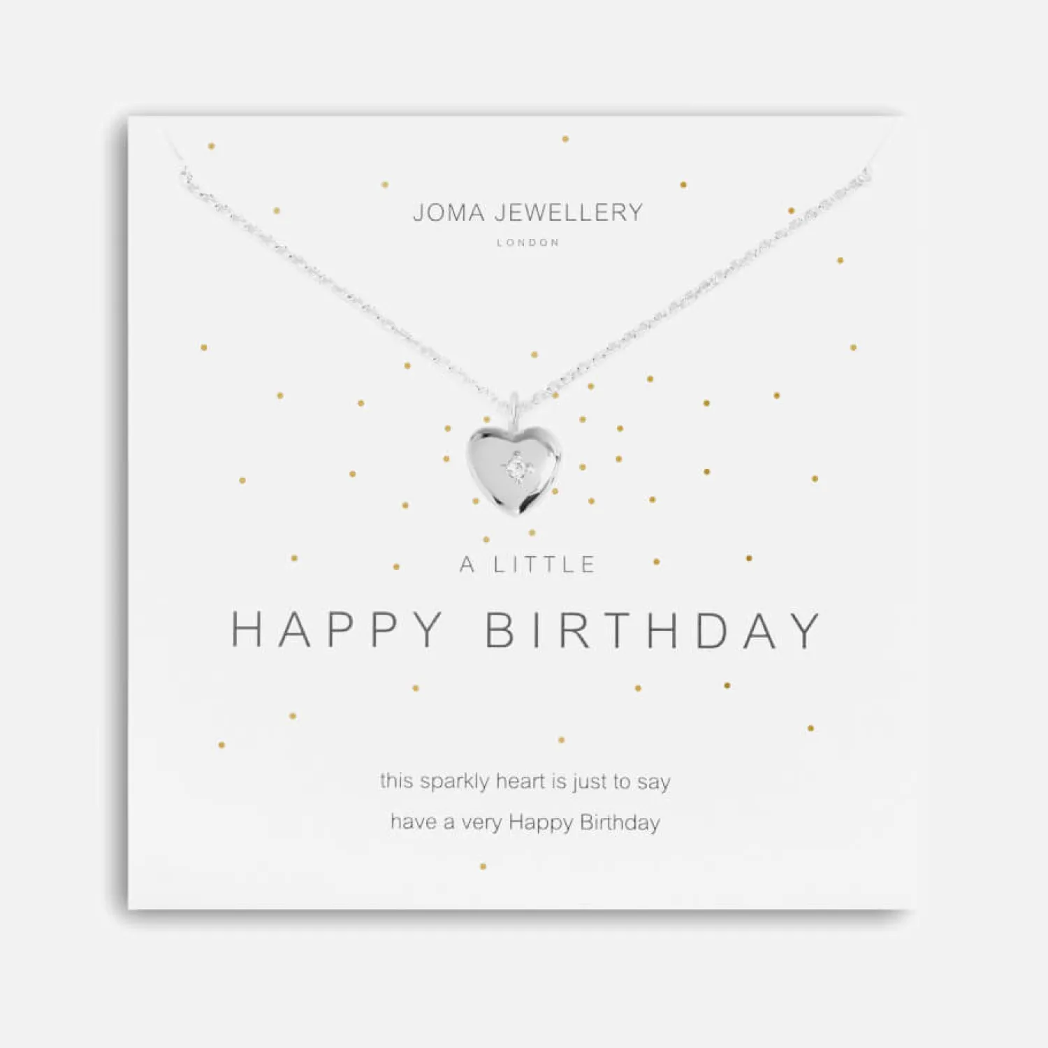 Necklaces*Joma Jewellery Women's A Little Happy Birthday Necklace - Silver