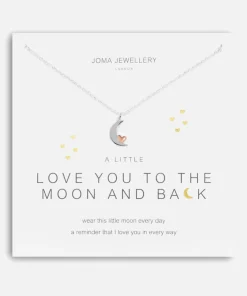 Necklaces*Joma Jewellery Women's A Little Love You To The Moon And Back Necklace - Silver